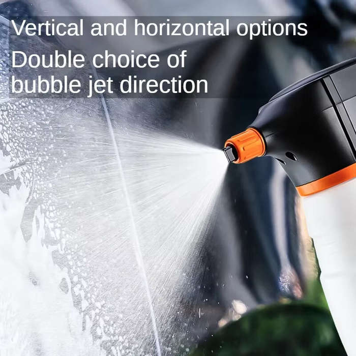 White - 2L Electric Foam Sprayer with USB Charge, 6000mAh Pressurized Sprayer for Home, Garden and C