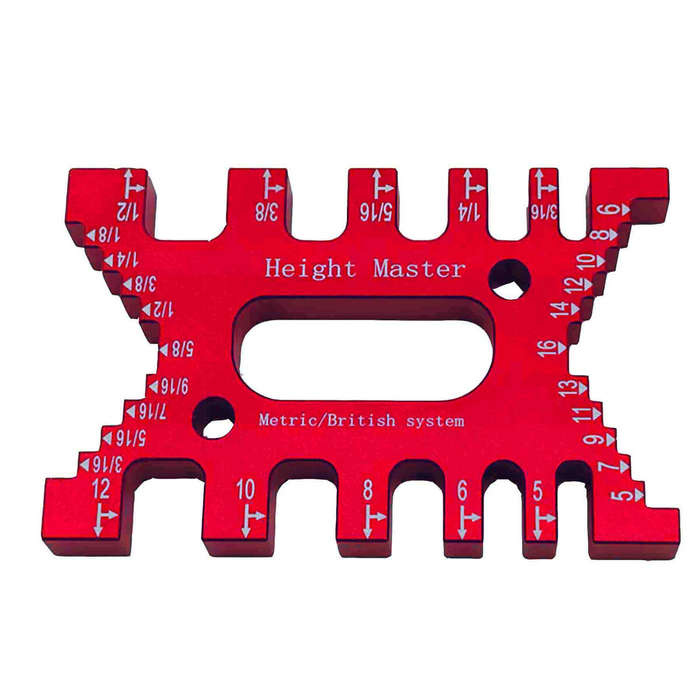 Blue - Woodworking Dovetail Jig Tenon Caliper Gauge Metric/Inch High Precision Height Gauge For Rout