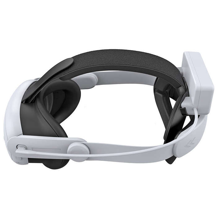 White - DOBE TY-3878 Adjustable Battery Head Strap Replacement with 18500mWh Battery Pack Helmet Hea
