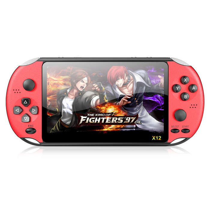 Powkiddy X12 Pro Handheld Game Console 8GB 2000+ Games 5.1 inch HD Color LCD Screen Video Retro Port