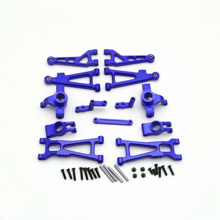 Blue - MJX 1/16 Metal H16 16207 16208 16209 Upgrade RC Car Parts Steering Cup Arm Kit