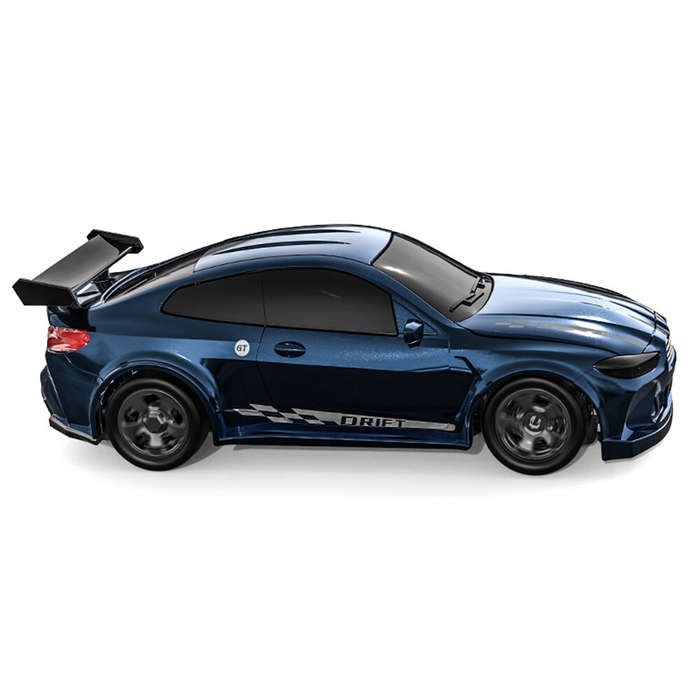 Blue - KFPLAN KF20 1/64 2.4G 4WD Drift RC Car Mini Race LED Light Radio Control High-Speed Motor Ful