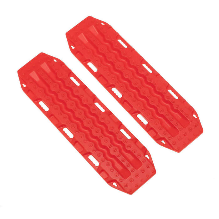 Red 1 - 2PCS Upgraded Escape Board Anti-Skid Plate Decoration Simulaton RC Car Parts for 1/10 SCX10
