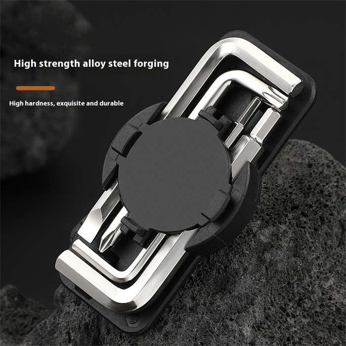 Black - BENGGUO 13-in-1 Portable Bicycle Repair Tool Kit Alloy Steel Mini Multifunctional Household