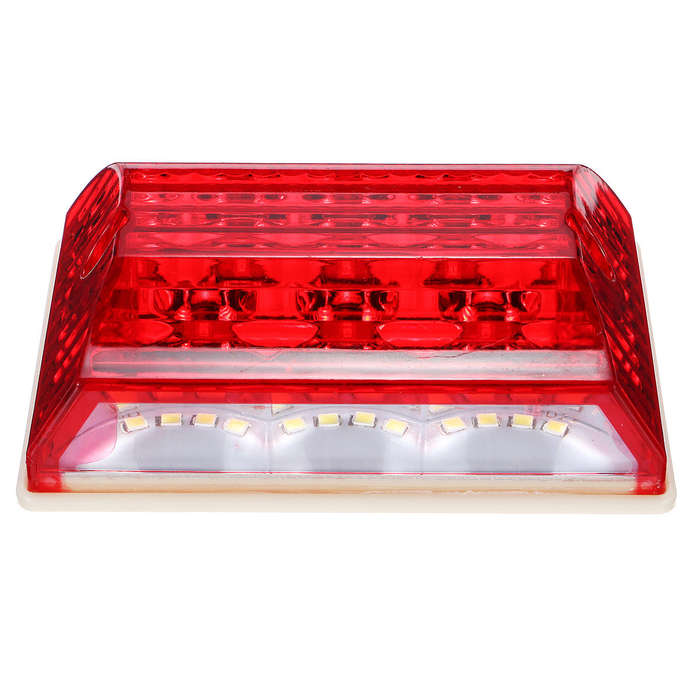 White - LED Side Marker Lights Indicator Lamps 24V 6500K White 2PCS for Truck Van Pickup Trailer