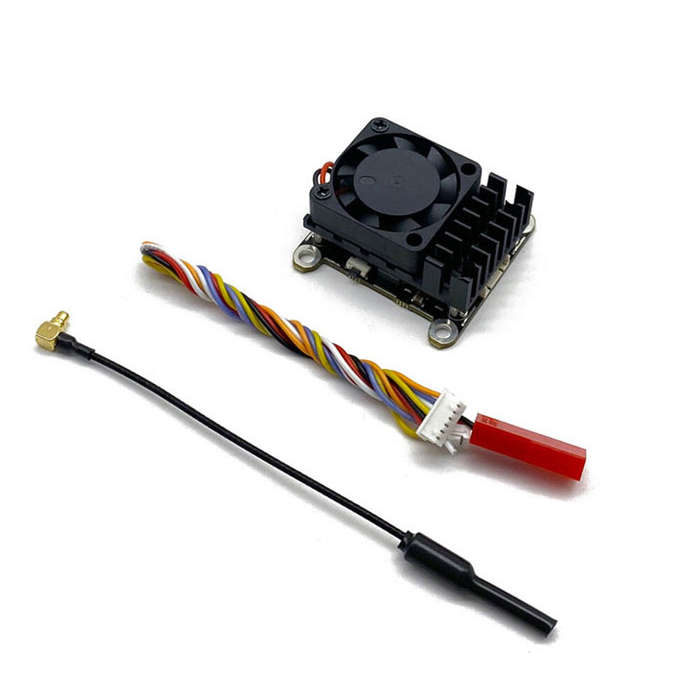 2W VTX Camera - 5.8G 48CH 2W 2-4S FPV Transmitter VTX 1000TVL 2.5mm FPVCamera Built-in Mic MMCX FPV