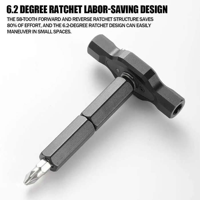 Black - 24 In 1 Magnetic Ratcheting Screwdriver Set Precision Repair Tools Kit Steel Construction Po