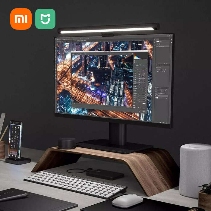 Black - XIAOMI MIJIA LED Hanging Light Bar with Wireless Controller 2700-6500K Adjustable LED Desk L