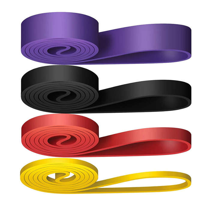 A - KALOAD 11pcs Heavy Duty Latex Resistance Band Exercise Elastic Band Set For Sport Strength Pull