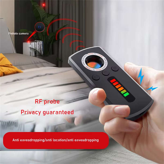 Black - M40 Pro Anti Spy Detector Infrared Camera Finder GPS Tracker Wireless Bug Sweeper for Car an