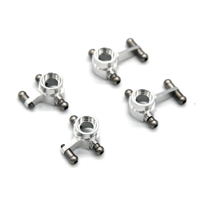 Red - 4PCS Upgraded Metal Steering Cup Rear Wheel Seat for Wltoys 284131 284010 284161 K989 K969 1/2