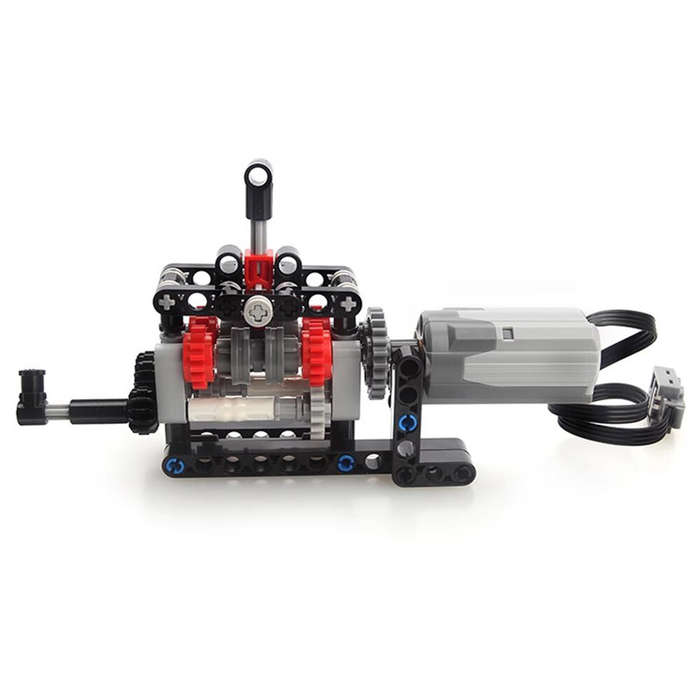 MOC-103739 Building Blocks with Motor Compatible with Manual Gearbox 4-Speed Shifting Structure Fun