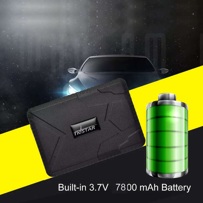 Black - 4G GPS Strong Magnetic 7800mAh Vehicle-Mounted GPS Tracking Locator With Ultra-Long Standby