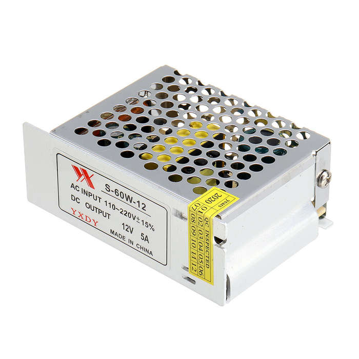 1pcs Geekcreit AC 100-240V to DC 12V 5A 60W Switching Power Supply Module Driver Adapter LED Strip L