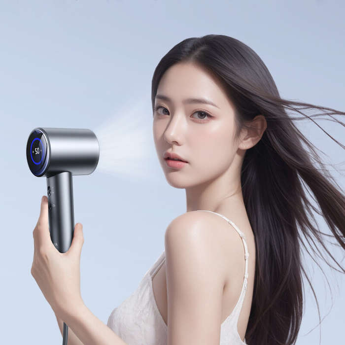 KONKA D3 1600W Hair Dryer Professional LCD Display Hair Dryer Powerful Negative Ion High Speed Hair