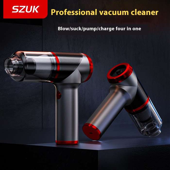 #A - SZUK Cordless Vacuum Cleaner Small Handheld Cleaning Tool Super Suction Household High Power Du
