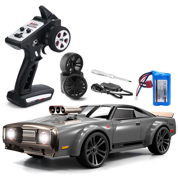 Blue - JJRC Q142 RTR 1/14 2.4G 4WD Drift RC Car Retro LED Light High Speed Full Proportional Flat On
