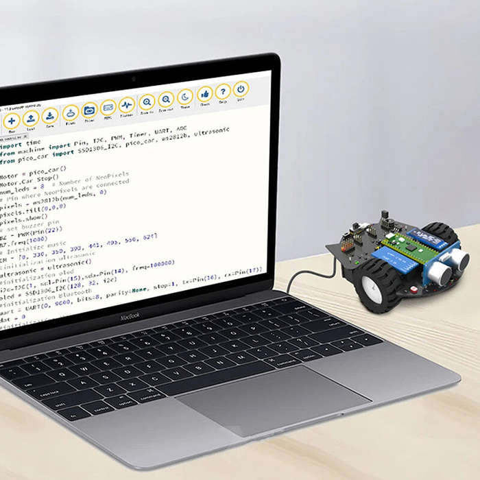 Full Kit - Yahboom Raspberry Pi Pico Robot Car Kit Programmable Car Support MicroPython Programming