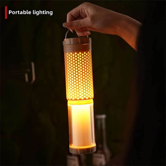 White - IPRee Rechargeable Honeycomb Camping Light Multi-functional Portable Telescopic Waterproof W