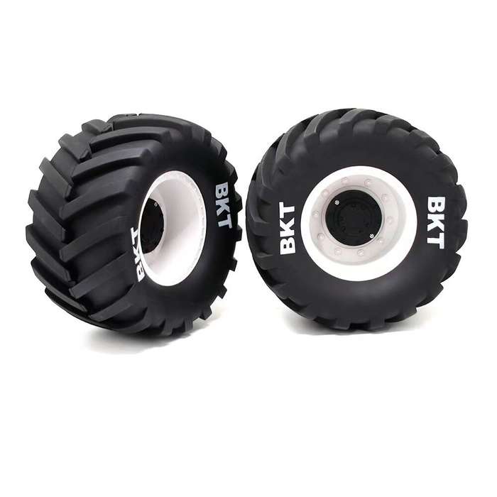 Green - 2PCS Monster Truck Tires Wheels 14mm/17mm Adjustable for 1/8 LOSI LMT W66 KYOSHO Axial RC Ca