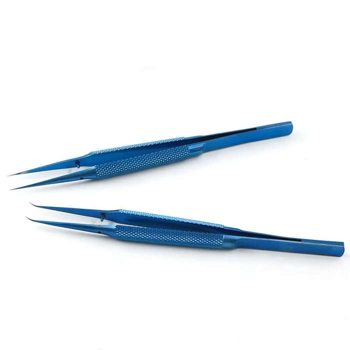 Bend Type - Precision Titanium Alloy Tweezers 0.15mm Edge Anti Magnetic Design Professional Tool for
