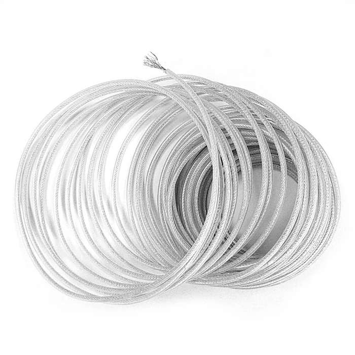 2.4mm - 1PCS 15M Steel Wire Nylon Grass Trimmer Line Round Roll Replacement for Efficient Eco-Friend