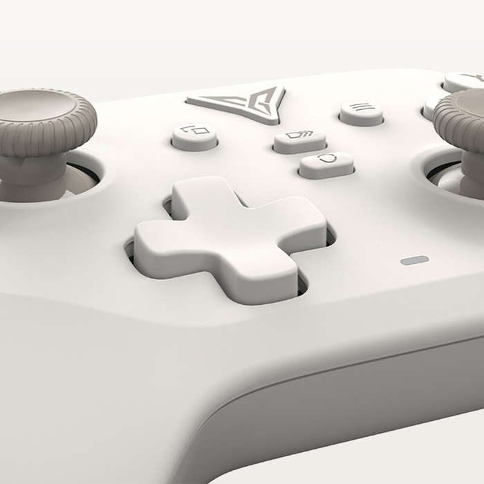 White - Flydigi DuneFox Tri-mode Gaming Controller with Hall Effect Joystick and Trigger Support PC/
