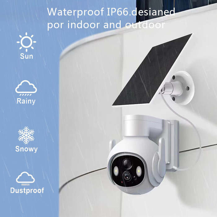 Solar Wifi IP Camera Outdoor 1080P HD Wireless Security Surveillance Color Night Vision Two-Way Audi