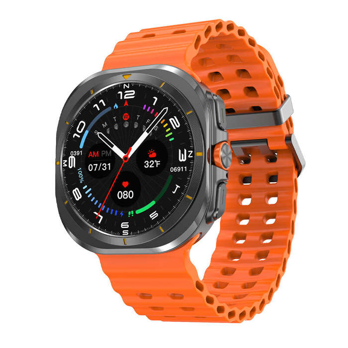 Black - DT NO.I DT Watch Ultra 1.5inch HD Screen Built-in 4GB Memory 1000+ Songs ChatGPT/Recorder/NF