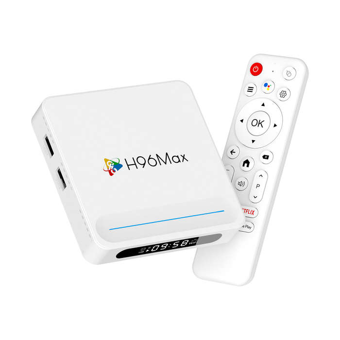 UK Plug - H96MAX H618 Plus 4+32G Android 14 TV Box 8K Ultra HD Smart Streaming Media Player Allwinne