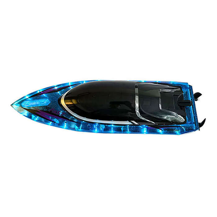 Yellow - JJRC S15 RTR 2.4 30km/h RC Boat LED Light Capsized Reset High Speed Racing Waterproof Ship