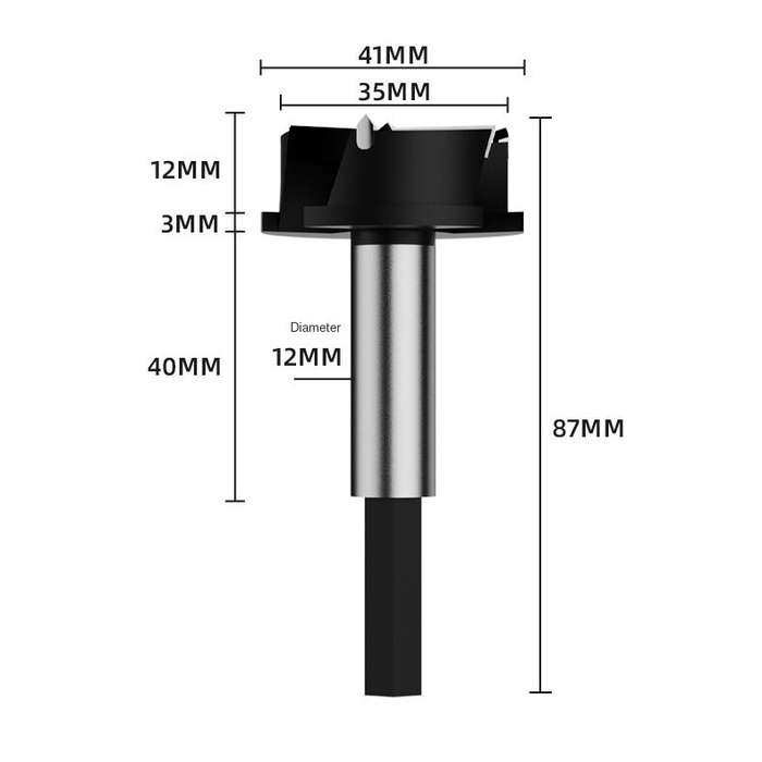 #A - Concealed Positioning Hinge Hole Punch with L Shape Ruler 35mm Door Hinge Jig with Retaining Cl