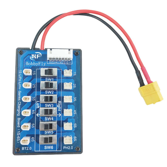 HobbyFly 1s BT2.0/PH2.0 Lipo Battery Series Charging Board Parallel Charge Board Blade Inductrix Ult