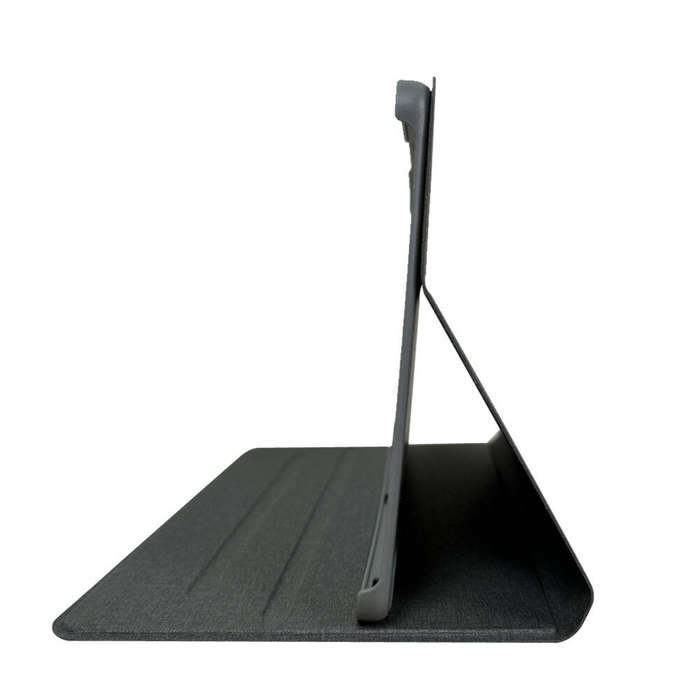 Grey - N-ONE NPad Pro 10.4 Inch Tablet Tri Fold Case Cover Holster + Tempered Glass Film Screen Prot