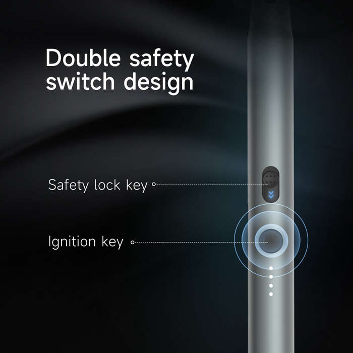 ATUMAN IG1 Plasma Ignition Pen Long Handle Safe Ignition with Advanced Plasma Technology Type-C Rech