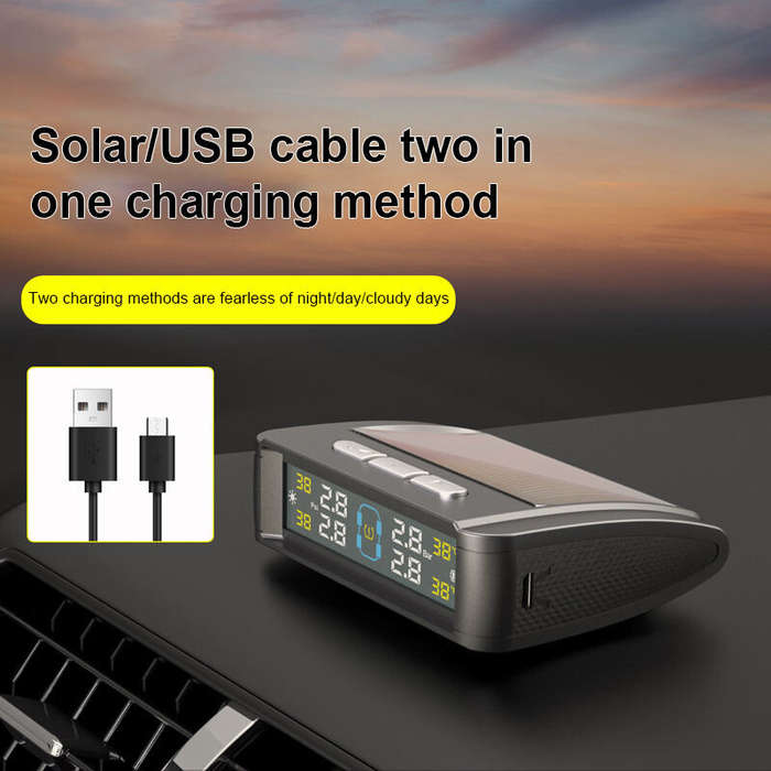 1 - T11 Voice Alarm Tire Pressure Monitor Tire Pressure Monitoring System Universal Digital Tire Pre