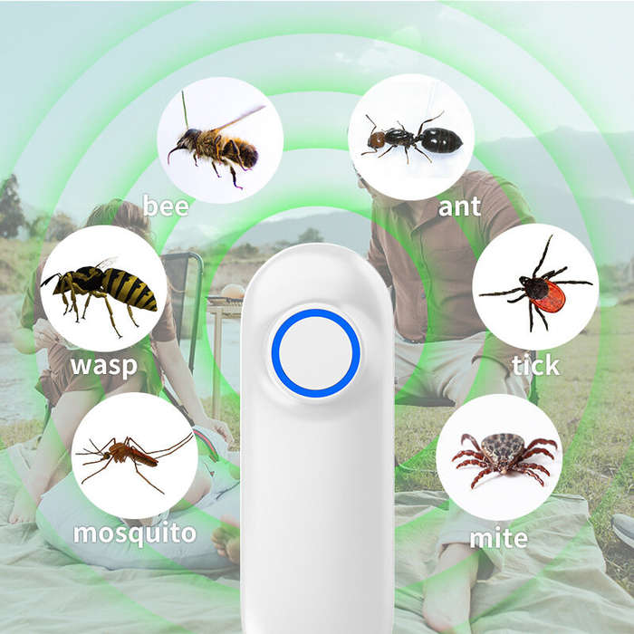 White - Mosquito Insect Bite Relief Electric Itching Device Electric Anti-Itch Device Relieves Mosqu