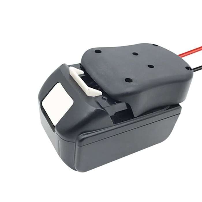 Black - Multi-purpose Power Adapter Dock Compatible with Makita 18V Batteries Reliable ABS Shell Eas