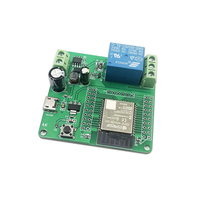 Board Only - One Channel Relay ESP32-WROOM Development Board Single Relay Module DC 7-60V Power Supp
