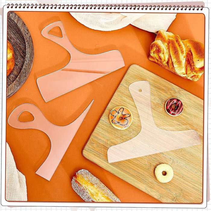 #A - 3PCS Woodworking Essentials Acrylic Router Templates for Charcuterie Board Handles Cutting and
