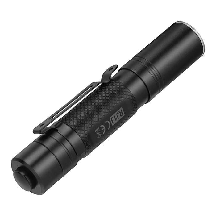 Black - SEEKNITE RJ13 500LM Mini Powerful LED Keychain Flahslight With 14500 Battery Portable Penlig