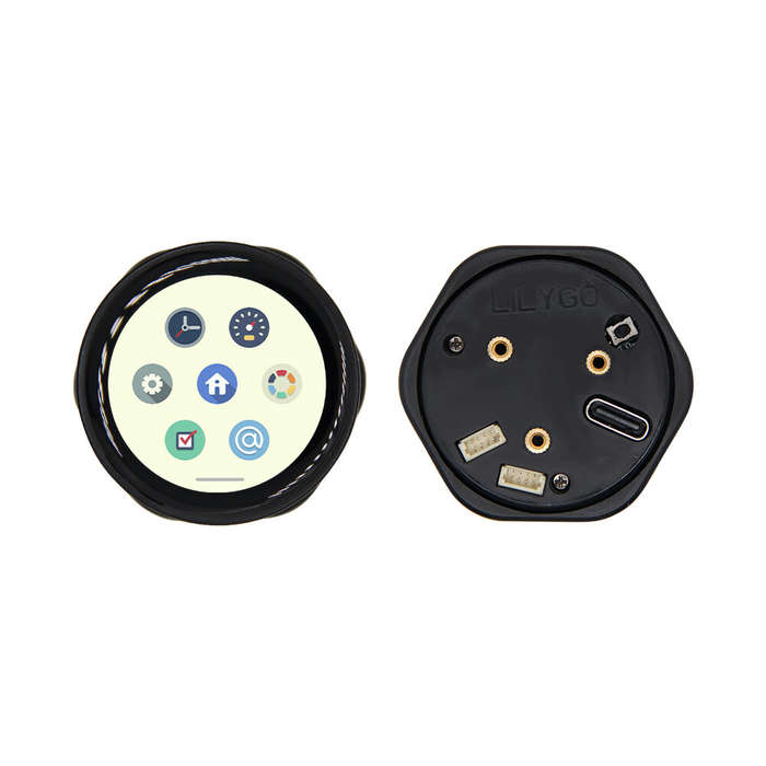 Black - LILYGO T-Encoder-Pro ESP32-S3 Rotary Encoder CHSC5816 ESP32-S3FN4R2 Circuit Board 1.2 inch A