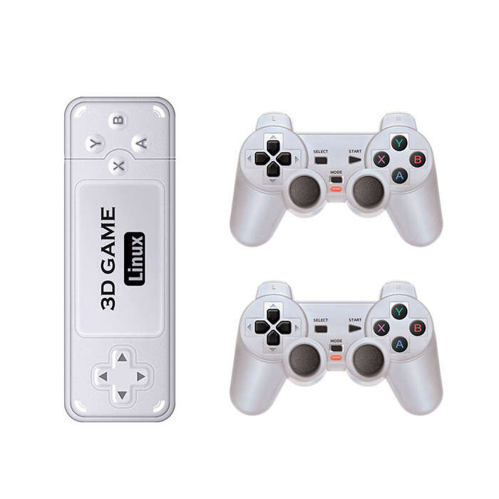 Powkiddy Y6 Portable Retro Video Game Players 2.4G Handheld 3D Dual Game Controllers Wireless Gamepa