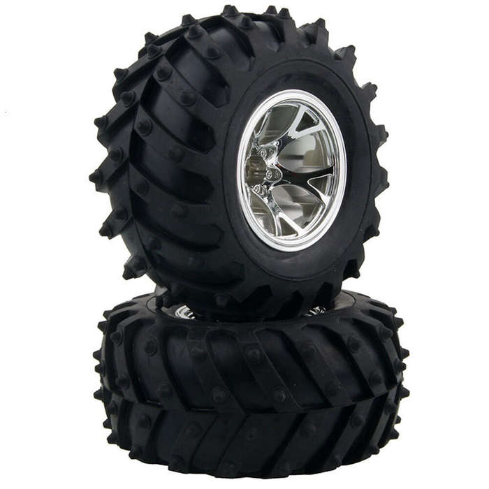 Red - 4Pcs/Per Austar Wheel Tires Plastic Wheel Rims for 1/10 RC Crawler HSP HPI Car Parts
