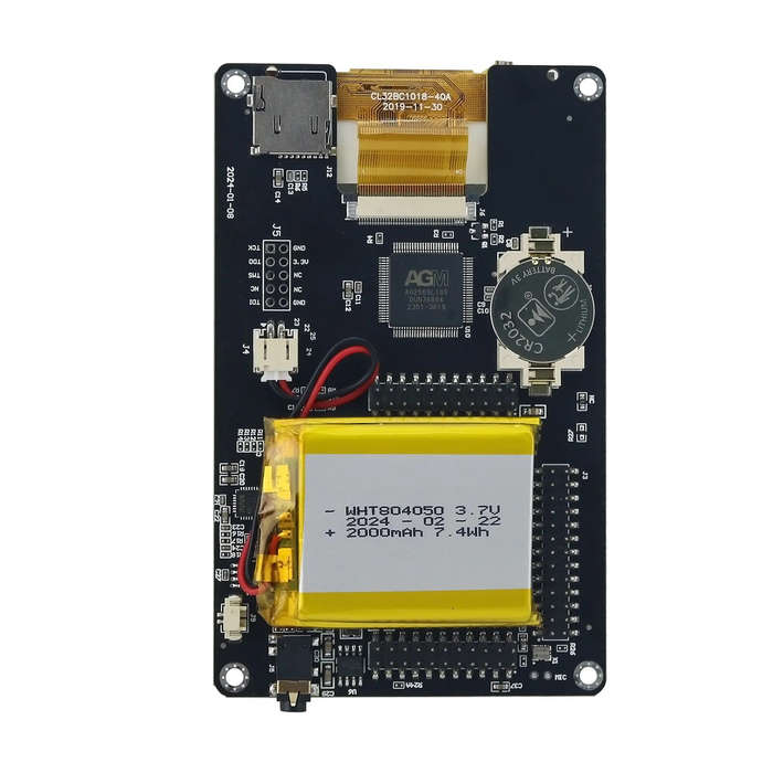 Black - PortaPack H2 for HackRF One R9 V2.0 SDR Radio MAX2839 10.00MHZ TCXO Radio Receiver Developme