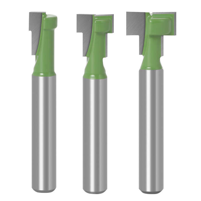 1/4 Inch 6.35mm Shank - 6mm 1/4" Shank T-Track Slotting & T-Slot Keyhole Cutter Router Bit Steel Han