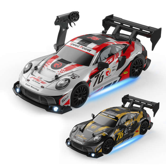 Purple - ENOZE 8605 8606 RTR 1/24 2.4G 4WD 30km/h Drift RC Car GTR High Speed Racing LED Light On-Ro