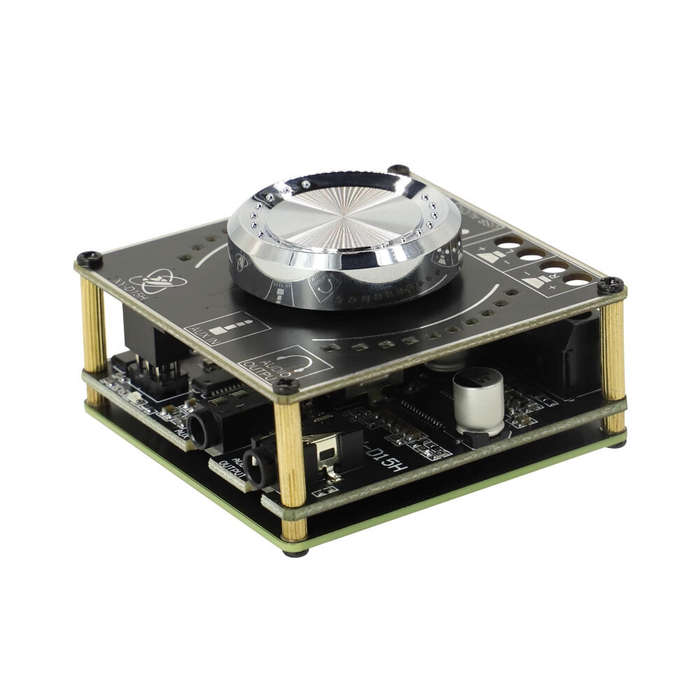 XY-D15H DC8-24V Stereo BT Audio Amplifier Board Module Digital Amplifier with Spectral Volume 2X10W/