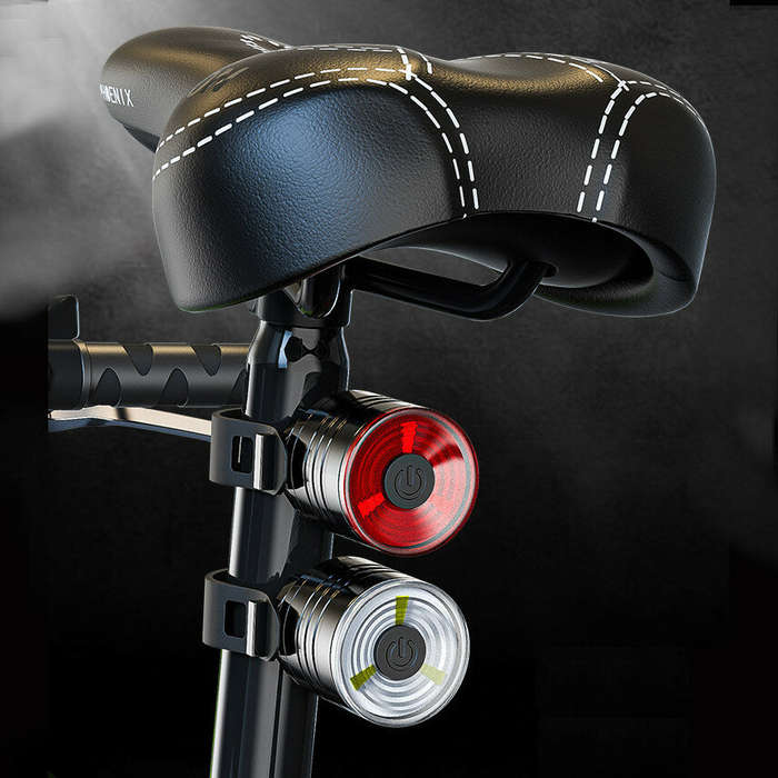 White - 400lm LED Rear Bike Light Safety Tail Light Waterproof Professional Natural White Bicycle Cy