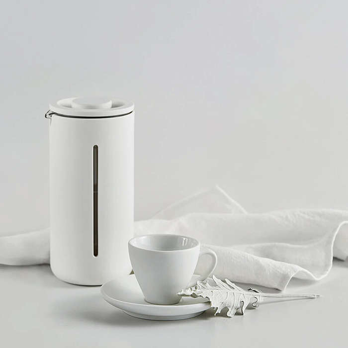 White - TIMEMORE U French Press Coffee Maker 450ML Hand Filter Coffee Maker Tea Maker French Thermal